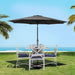 Outdoor Umbrella Umbrellas Beach Garden Tilt Sun Patio Deck