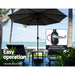 Outdoor Umbrella Umbrellas Beach Garden Tilt Sun Patio Deck