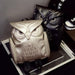 Owl Print Pu Backpack For Women