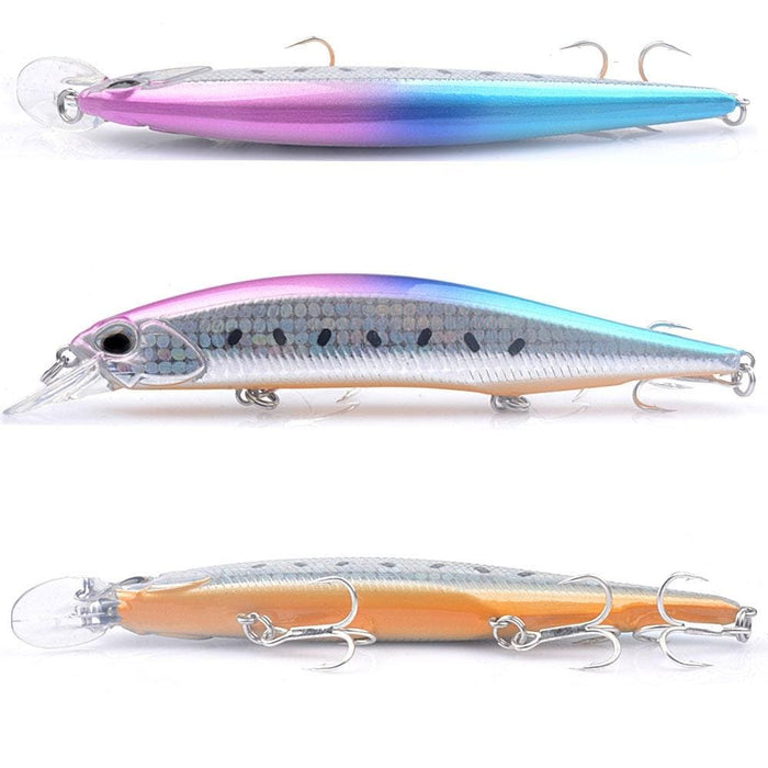 Pack Of 2 13.4cm/17.5g Long Distance Casting Mino Lure