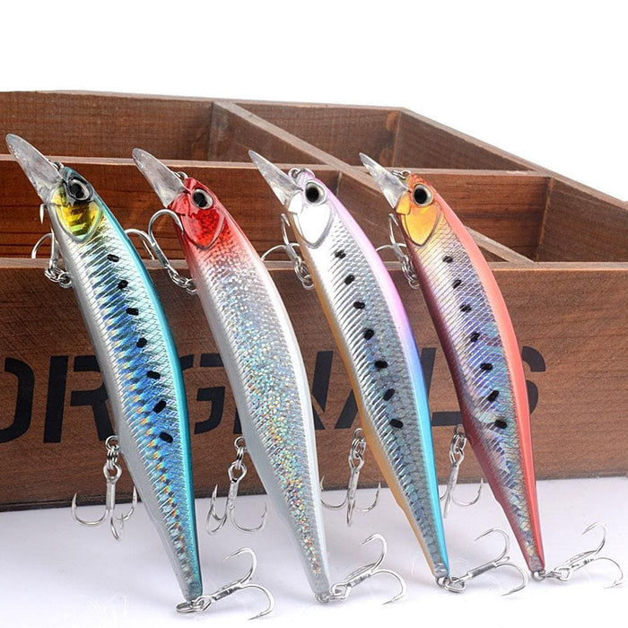 Pack Of 2 13.4cm/17.5g Long Distance Casting Mino Lure