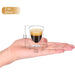 Pack Of 2 60ml Double Layer Glass Mugs For Coffee And Tea