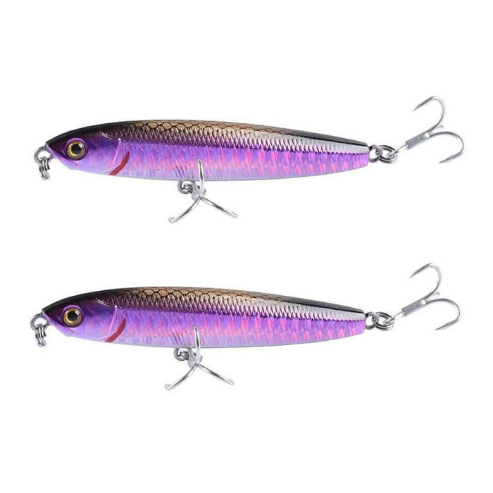 Pack Of 2 Ch79 Sinking Pencil Lures 10.4cm 18g Long Casting