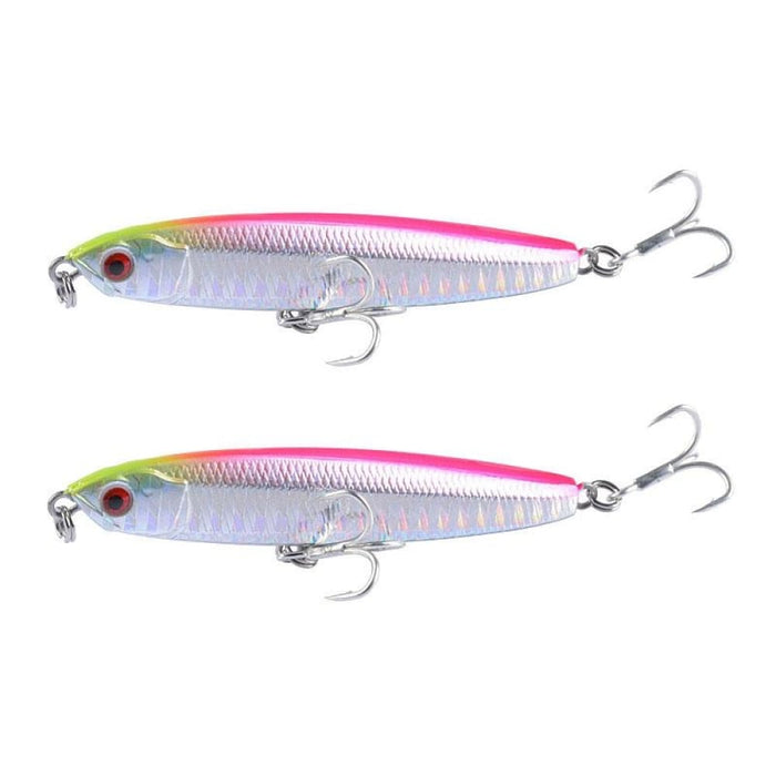 Pack Of 2 Ch79 Sinking Pencil Lures 10.4cm 18g Long Casting