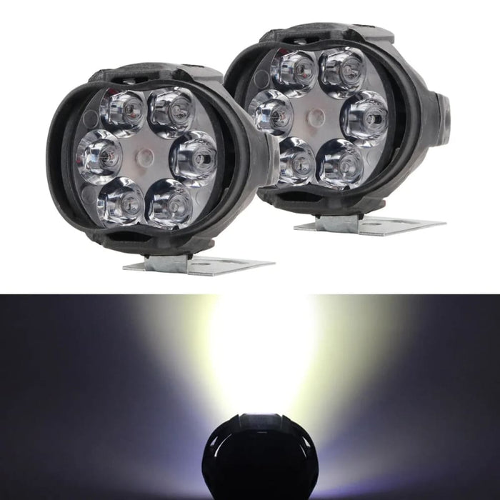 Pack Of 2 Motorcycle Led Spot Lights Waterproof And Bright