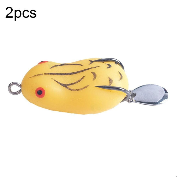 Pack Of 2 Sequin Double Hook Thunder Frog Lure 4.2cm 8g