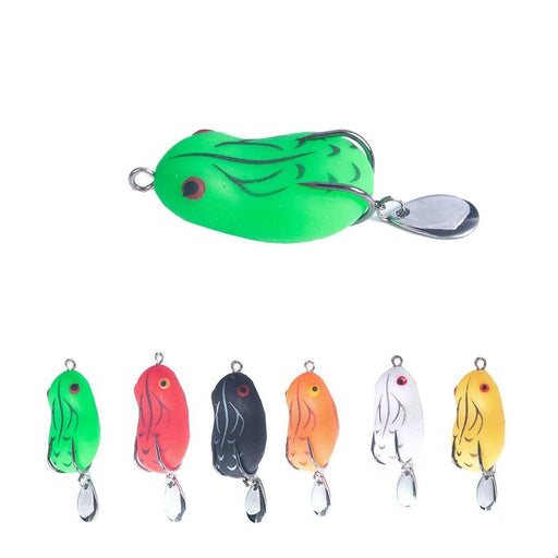 Pack Of 2 Sequin Double Hook Thunder Frog Lure 4.2cm 8g