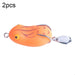 Pack Of 2 Sequin Double Hook Thunder Frog Lure 5cm 14g