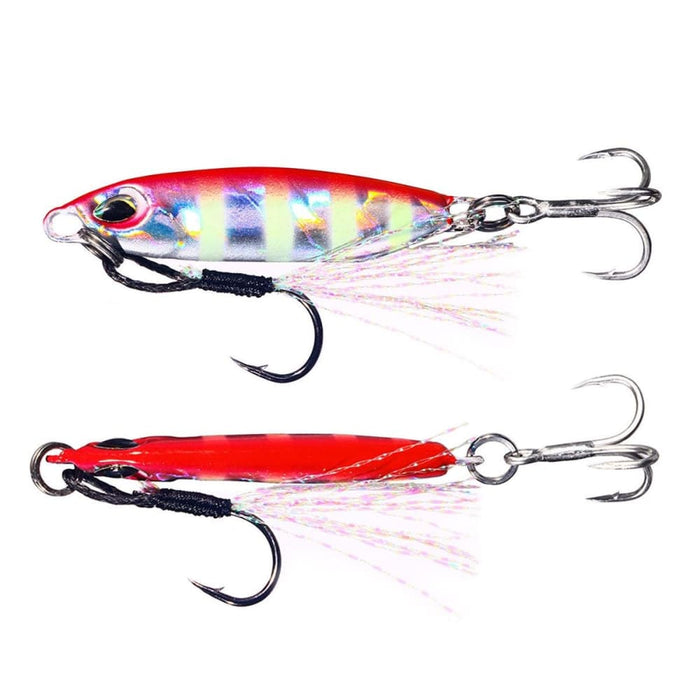 Pack Of 2 Shore Casting Lead Fish Lure 32g Double Hook Long