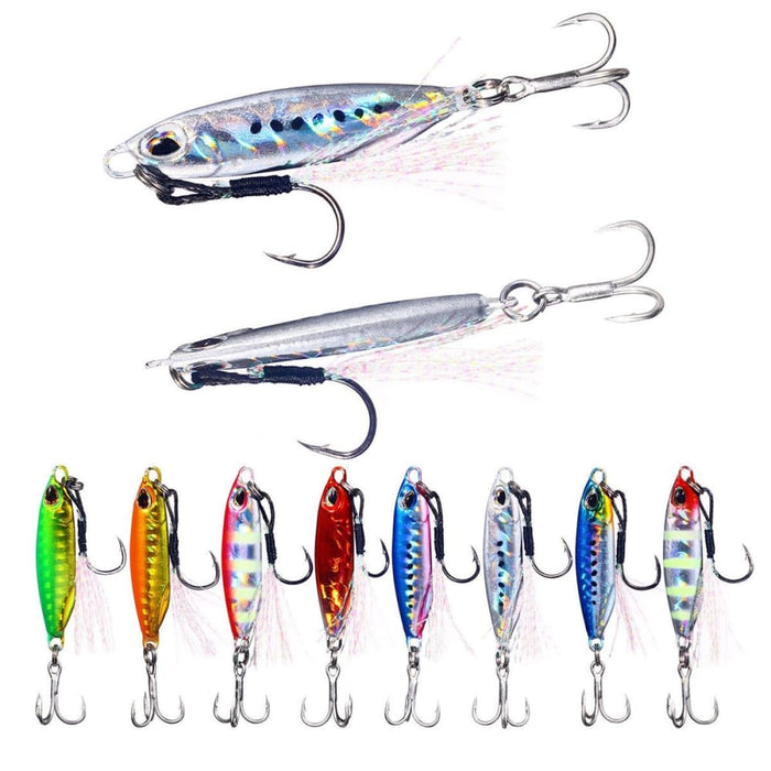 Pack Of 2 Shore Casting Lead Fish Lure 32g Double Hook Long