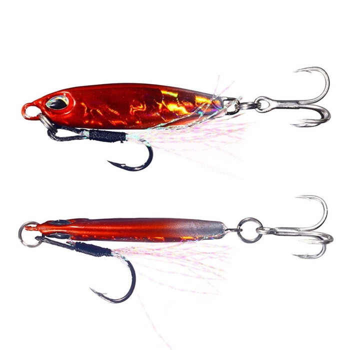 Pack Of 2 Shore Casting Lead Fish Lure 32g Double Hook Long