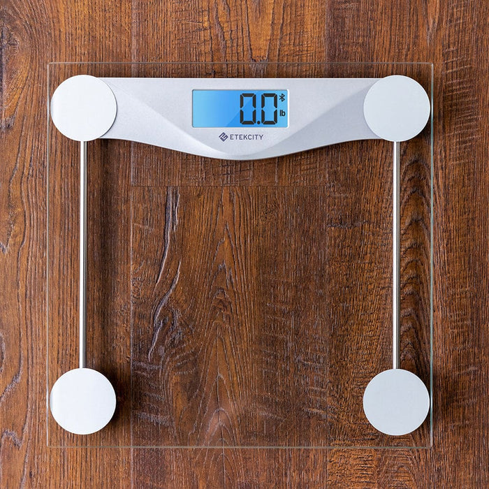 Pack Of 2 Silver Digital Bathroom Scale