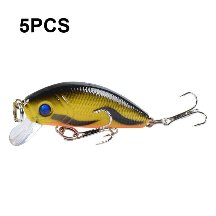 Pack Of 5 5cm 3.6g Bionic Mino Hard Lures