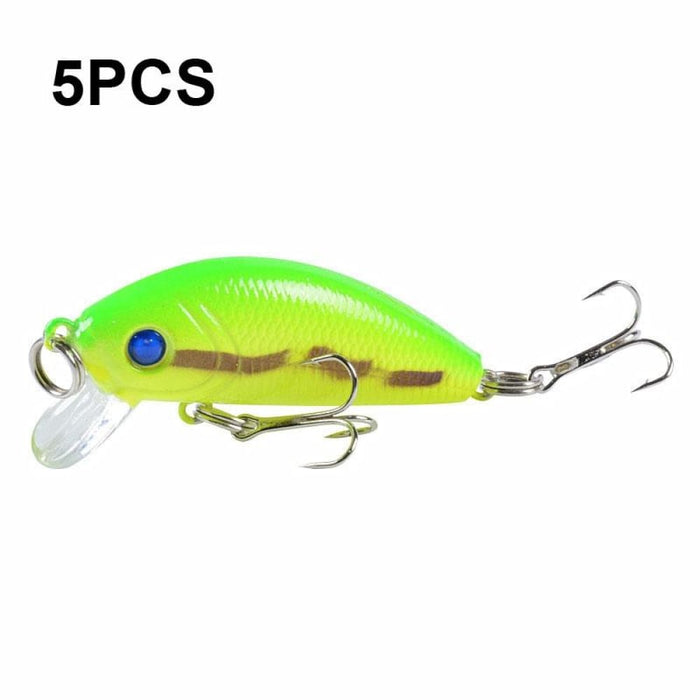 Pack Of 5 5cm 3.6g Bionic Mino Hard Lures