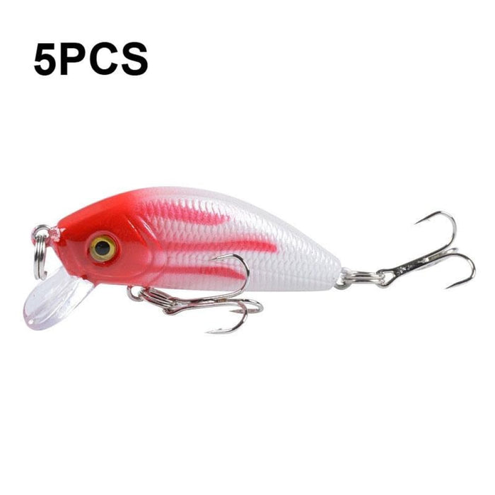 Pack Of 5 5cm 3.6g Bionic Mino Hard Lures