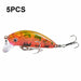 Pack Of 5 5cm 3.6g Bionic Mino Hard Lures