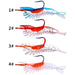 Pack Of 5 6cm 3g Soft Shrimp Lures For Sea Bass