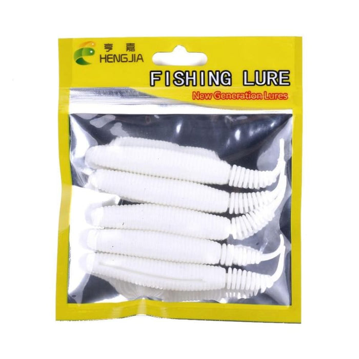 Pack Of 5 Hengjia So109 Spaghetti Worm Soft Bait Lures 10cm