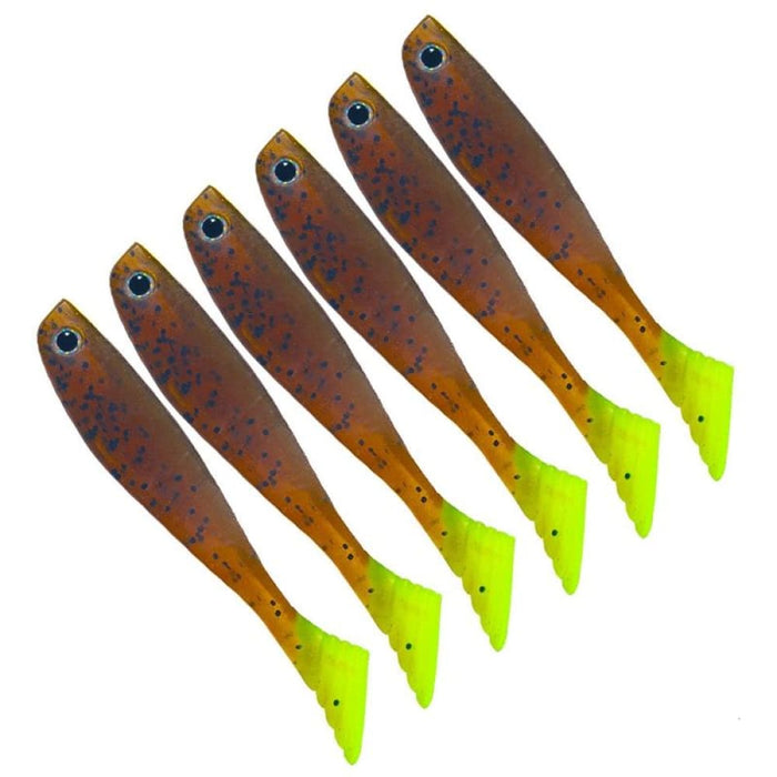 Pack Of 6 Hengjia t Tail Soft Bait For Freshwater Fishing