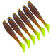 Pack Of 6 Hengjia t Tail Soft Bait For Freshwater Fishing