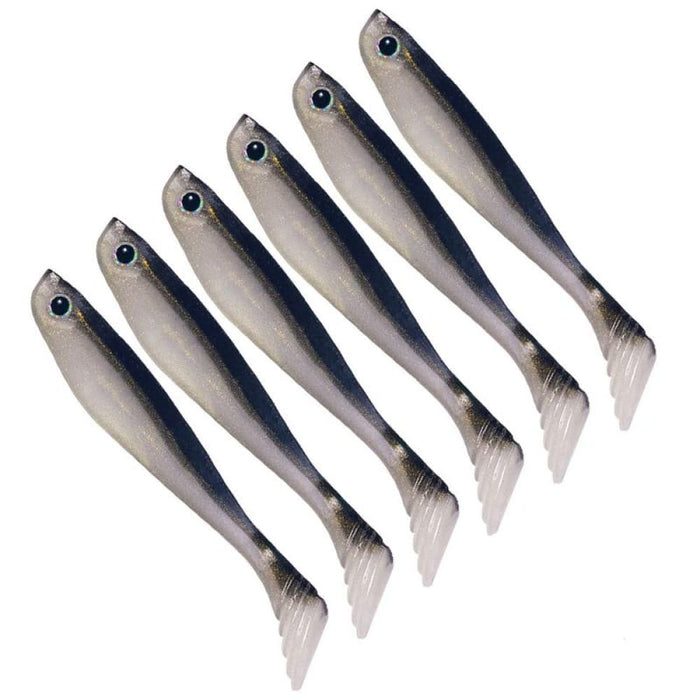 Pack Of 6 Hengjia t Tail Soft Bait For Freshwater Fishing