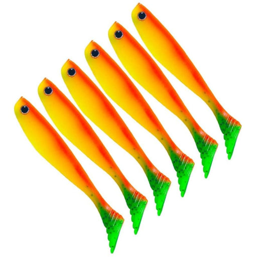 Pack Of 6 Hengjia t Tail Soft Bait For Freshwater Fishing