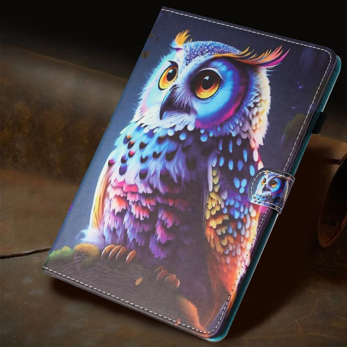 Painted Litchi Leather Sewing Smart Tablet Case For Ipad