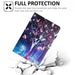 Painted Litchi Leather Sewing Smart Tablet Case For Ipad