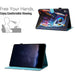 Painted Litchi Leather Sewing Smart Tablet Case For Ipad