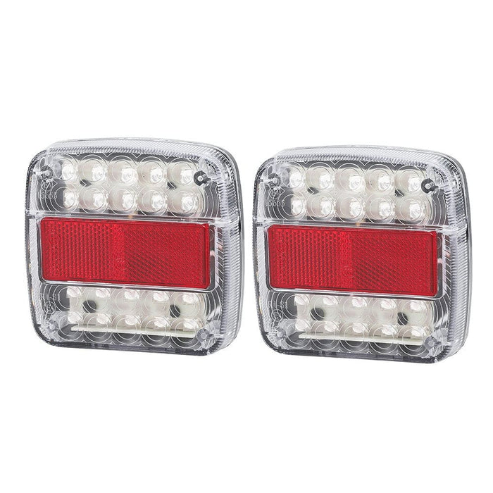 Pair 26 Led Tail Lights Stop Reverse Indicator 12v Ute