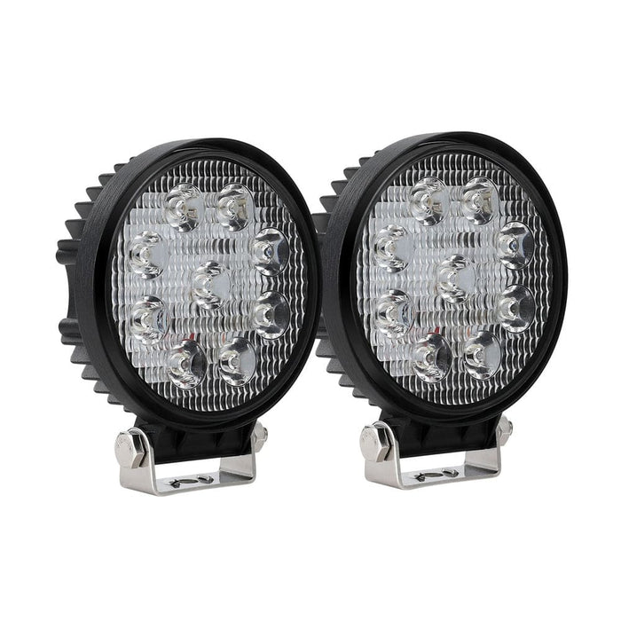 Pair Led Driving Lights 4.5 Inch Flood Spot Car Truck Suv