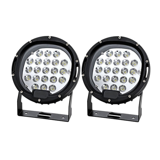 Pair Led Driving Lights 7 Inch Flood Spot Car Truck Suv 12v