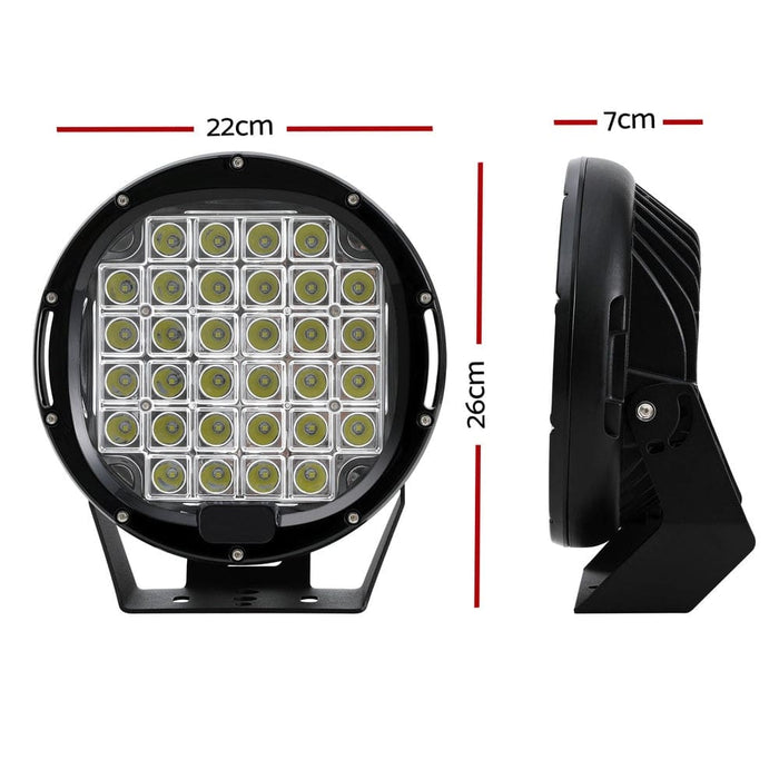 Pair Led Driving Lights 9 Inch Flood Spot Car Truck Suv 12v