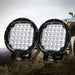 Pair Led Driving Lights 9 Inch Flood Spot Car Truck Suv 12v