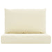 Pallet Cushions 2 Pcs Cream White Oxford Fabric Tloipl