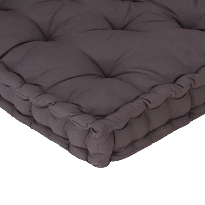 Pallet Floor Cushion Cotton 120x40x7 Cm Anthracite Anlip