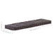 Pallet Floor Cushion Cotton 120x40x7 Cm Anthracite Anlip