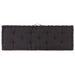 Pallet Floor Cushion Cotton 120x40x7 Cm Black Anlit