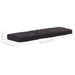 Pallet Floor Cushion Cotton 120x40x7 Cm Black Anlit