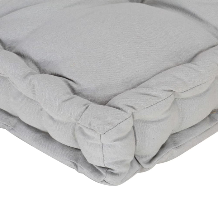 Pallet Floor Cushion Cotton 120x40x7 Cm Grey Anlii