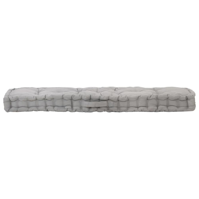 Pallet Floor Cushion Cotton 120x40x7 Cm Grey Anlii