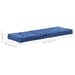 Pallet Floor Cushion Cotton 120x40x7 Cm Light Blue Anlni