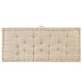 Pallet Floor Cushion Cotton 120x80x10 Cm Beige Anlnb