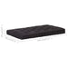 Pallet Floor Cushion Cotton 120x80x10 Cm Black Anlia