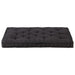 Pallet Floor Cushion Cotton 120x80x10 Cm Black Anlia