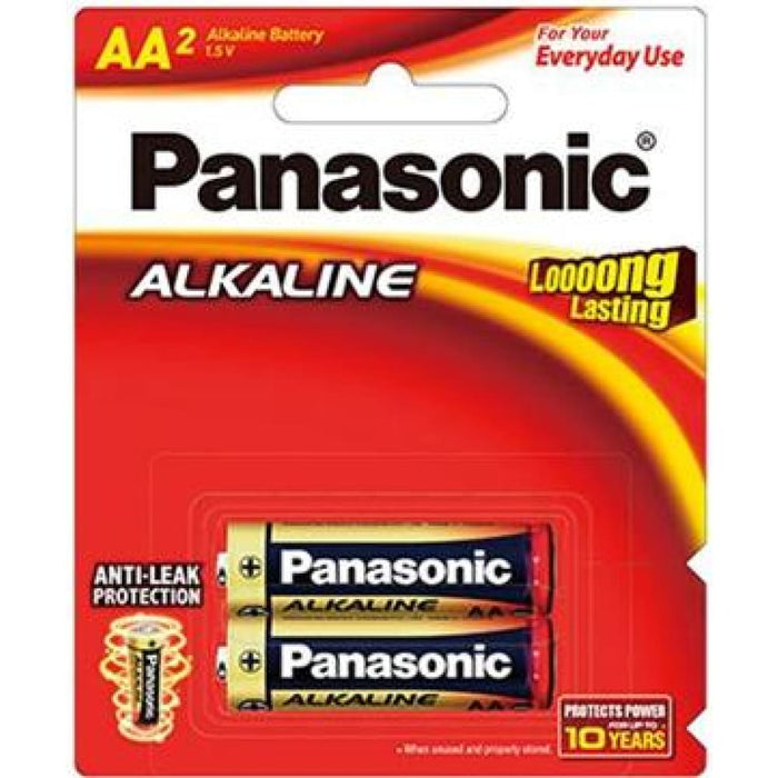 Panasonic Aa Alkaline Battery 2 Pack