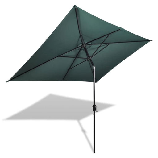 Parasol 200 x 300 Cm Green Rectangular Abiio