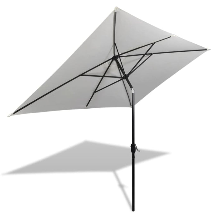 Parasol 200 x 300 Cm Sand White Rectangular Abiix