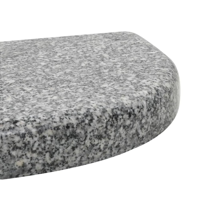 Parasol Base Granite 10 Kg Curved Grey Apblk