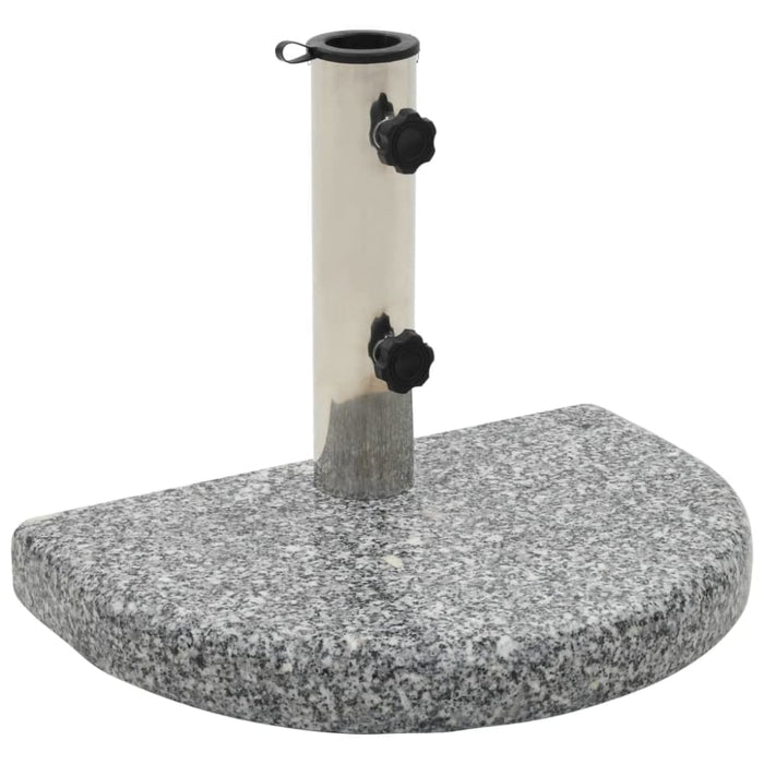 Parasol Base Granite 10 Kg Curved Grey Apblk